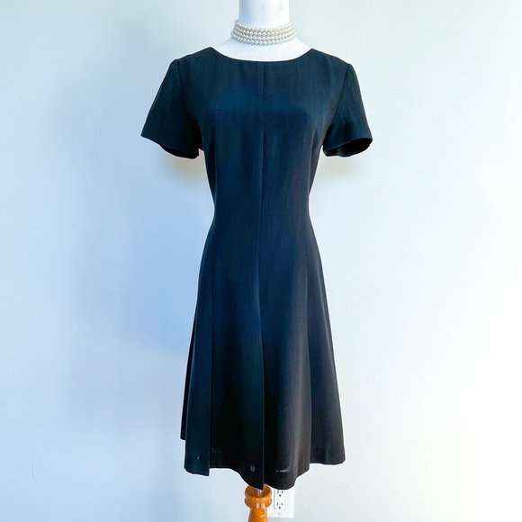 DEPECHE MODE | Little Black Dress Pleated Short Sleeve Knee Length A Line 6 - Picture 1 of 12